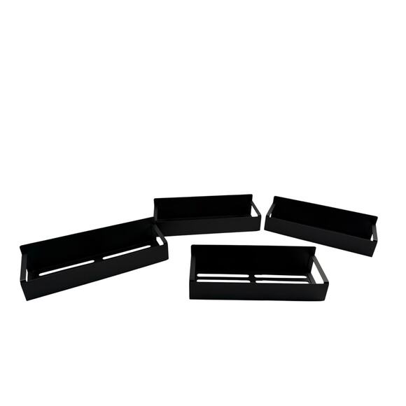 4 Pack Magnetic Spice Rack for Refrigerator Organizer Moveable Shelf For Fridge - Picture 3 of 4